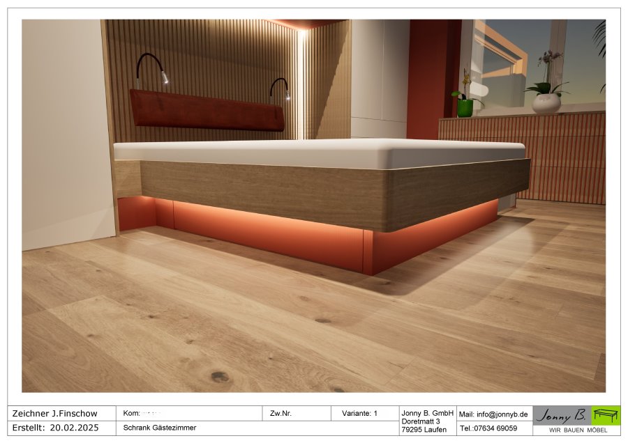 Entwurf Bett